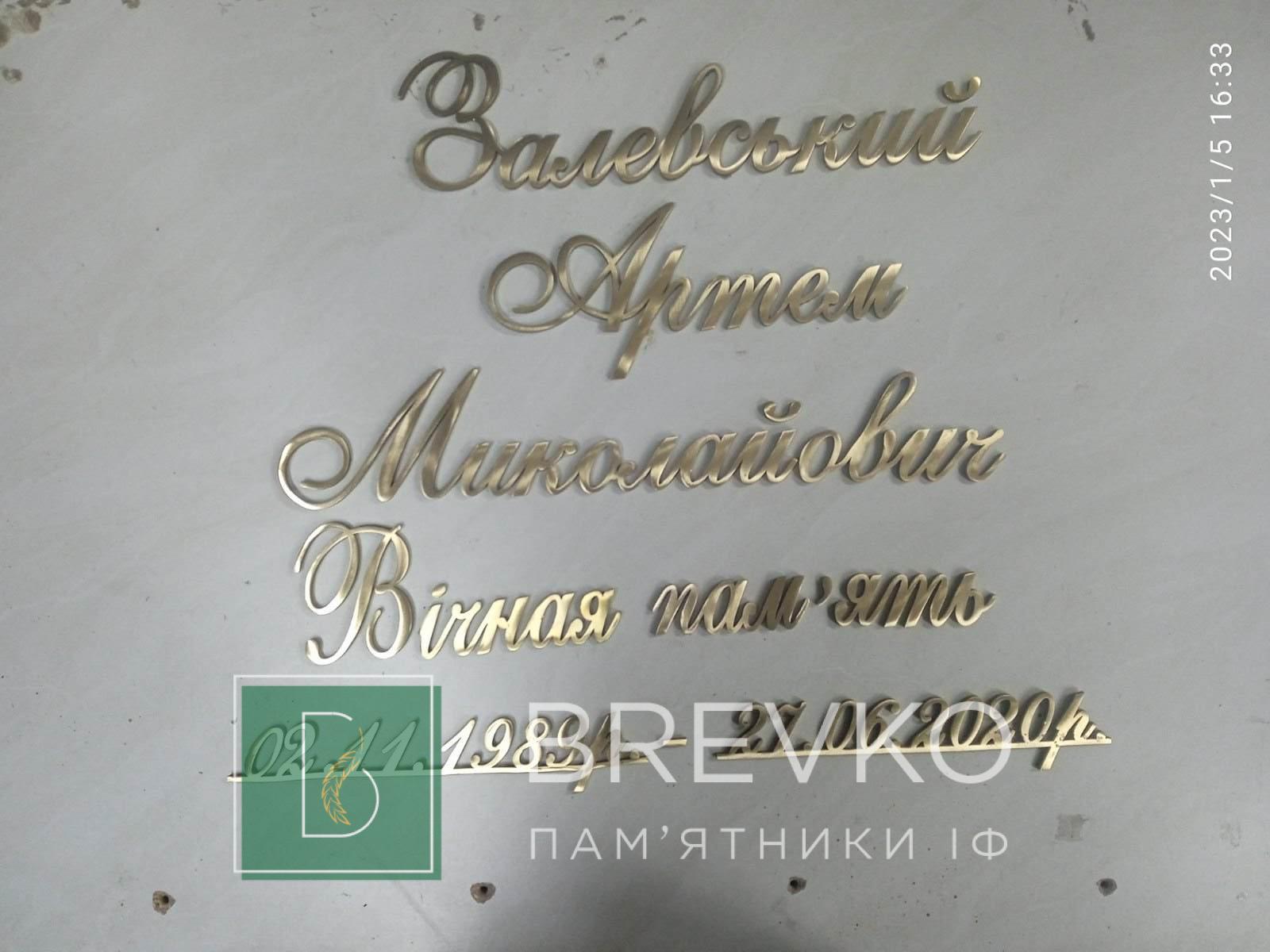 Латунові букви