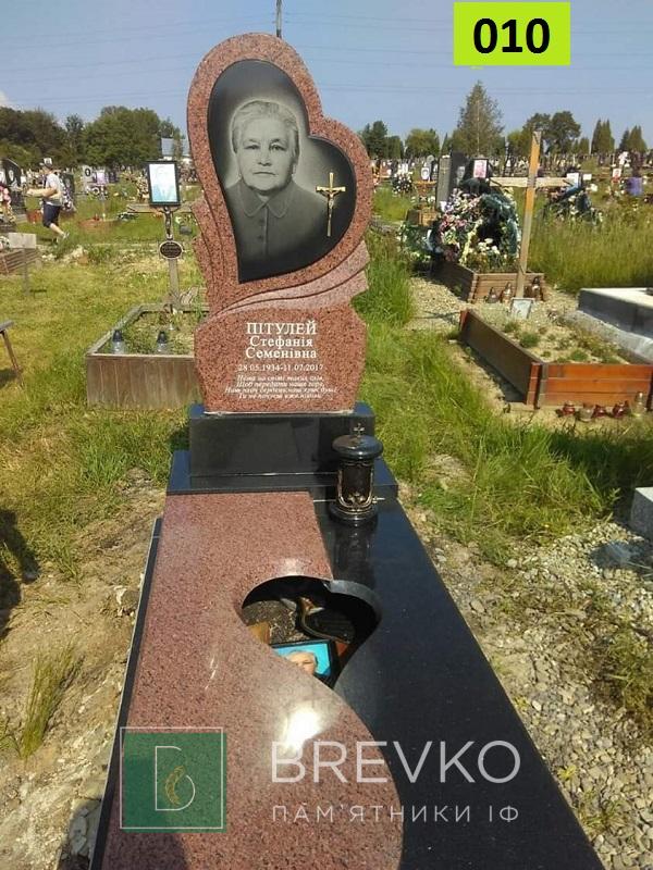 Одинарний гранітний пам’ятник (арт. 010)