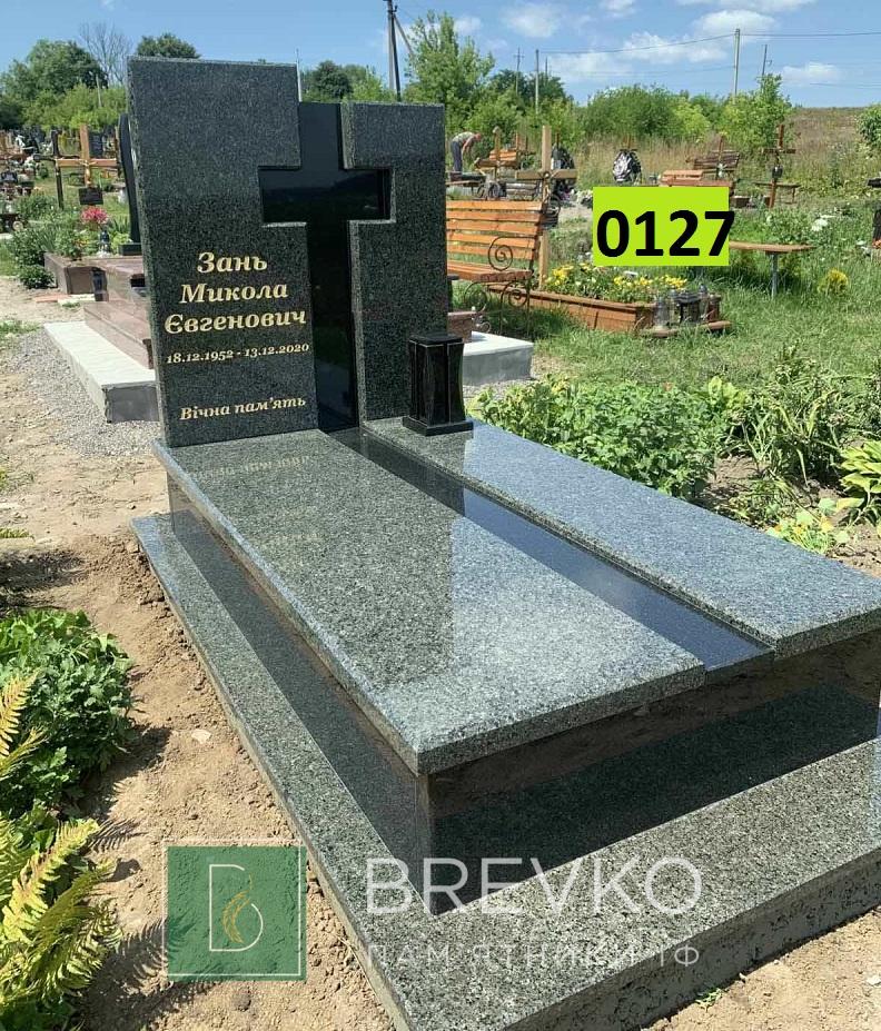Одинарний гранітний пам’ятник (арт. 0127)