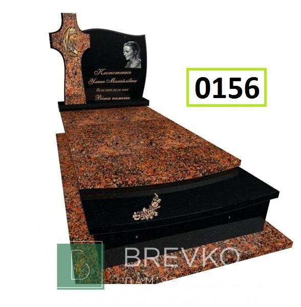 Одинарний гранітний пам’ятник (арт. 0156)