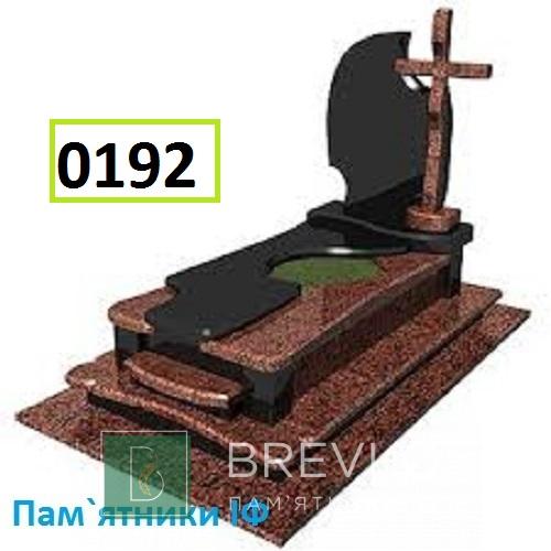 Одинарний гранітний пам’ятник (арт. 0192)