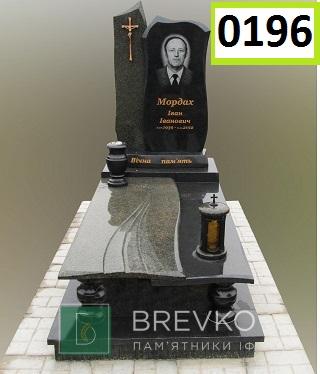 Одинарний гранітний пам’ятник (арт. 0196)