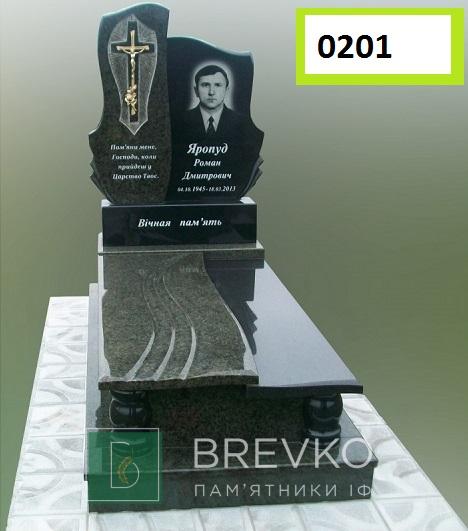 Одинарний гранітний пам’ятник (арт. 0201)