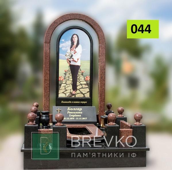 Одинарний гранітний пам’ятник (арт. 044)