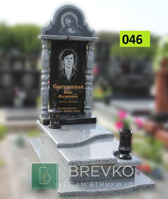 Одинарний гранітний пам’ятник (арт. 046)