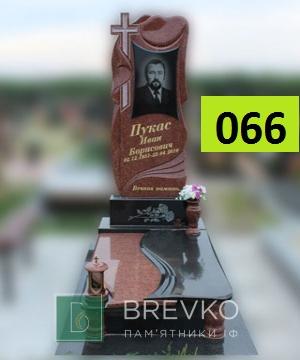 Одинарний гранітний пам’ятник (арт. 066)