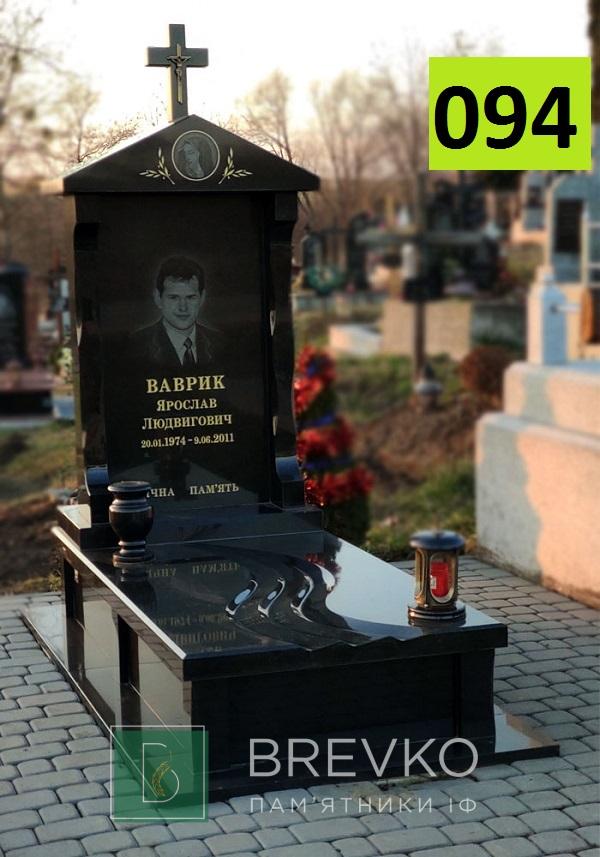 Одинарний гранітний пам’ятник (арт. 094)