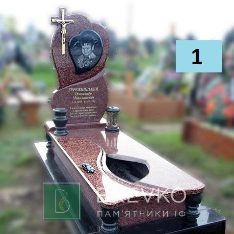 Одинарний дитячий пам’ятник (арт. 1)