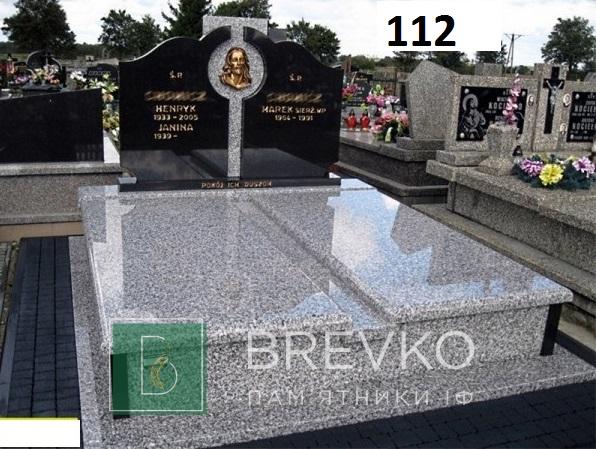 Подвійний гранітний пам’ятник (арт. 112)