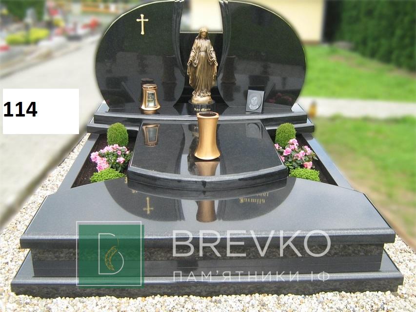 Подвійний гранітний пам’ятник (арт. 114)