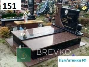 Подвійний гранітний пам’ятник (арт. 151)