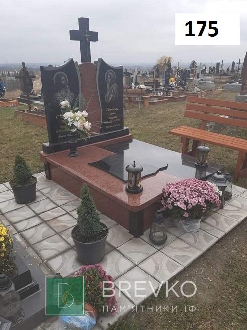 Подвійний гранітний пам’ятник (арт. 175)