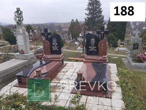 Подвійний гранітний пам’ятник (арт. 188)