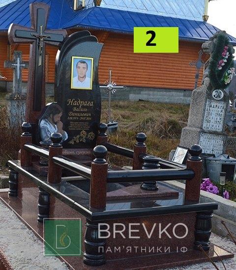 Одинарний гранітний пам’ятник (арт. 2)
