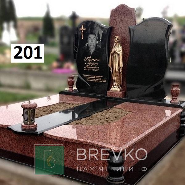 Подвійний гранітний пам’ятник (арт. 201)