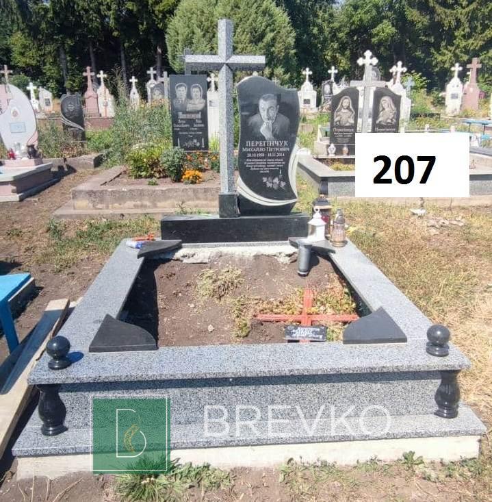 Подвійний гранітний пам’ятник (арт. 207)