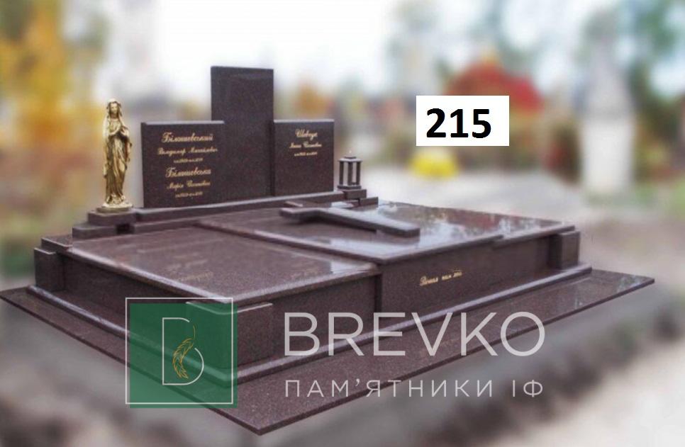 Подвійний гранітний пам’ятник (арт. 215)