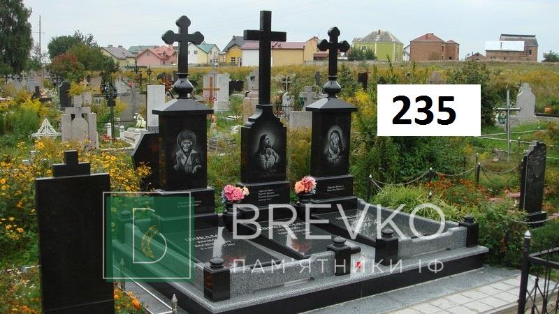 Подвійний гранітний пам’ятник (арт. 235)