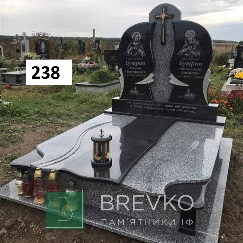 Подвійний гранітний пам’ятник (арт. 238)