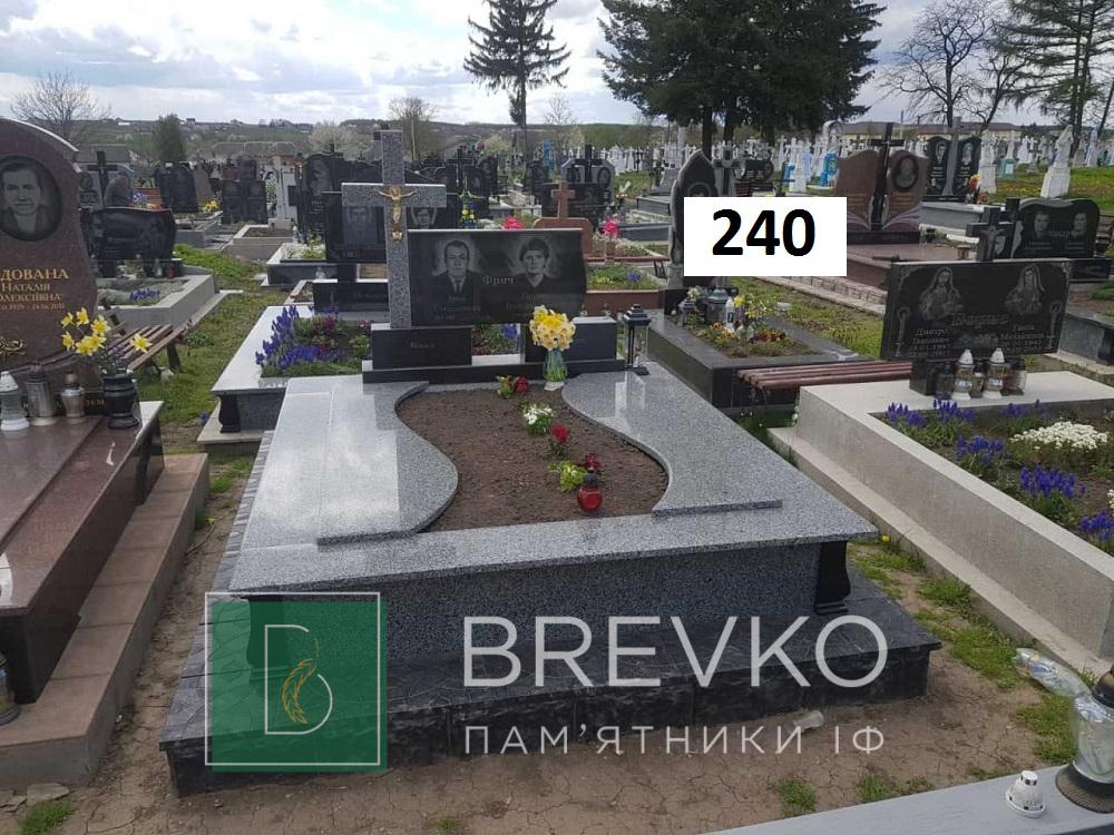 Подвійний гранітний пам’ятник (арт. 240)