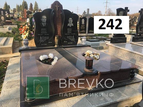 Подвійний гранітний пам’ятник (арт. 242)