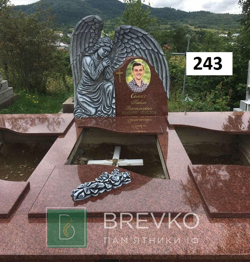 Подвійний гранітний пам’ятник (арт. 243)