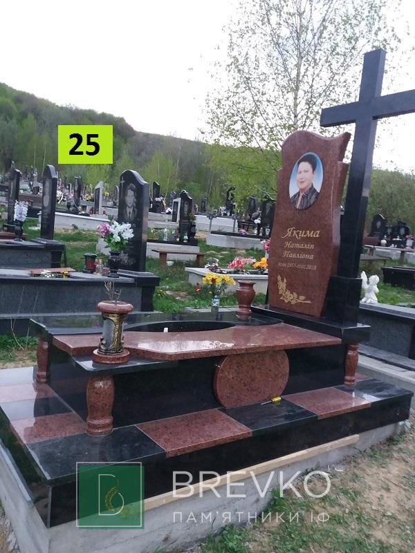 Одинарний гранітний пам’ятник (арт. 25)