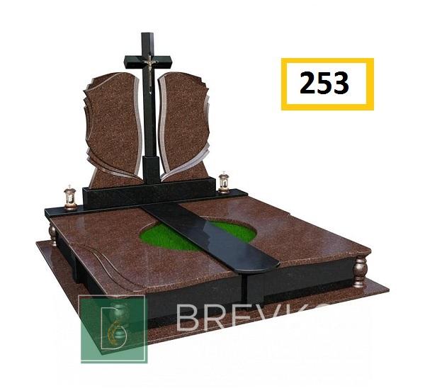 Подвійний гранітний пам’ятник (арт. 253)