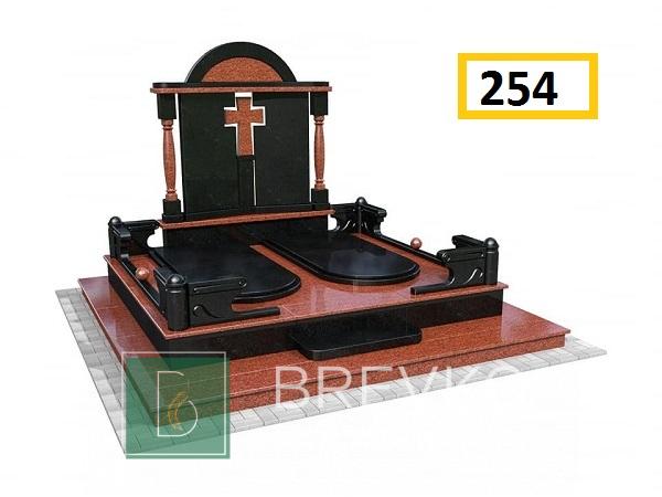 Подвійний гранітний пам’ятник (арт. 254)
