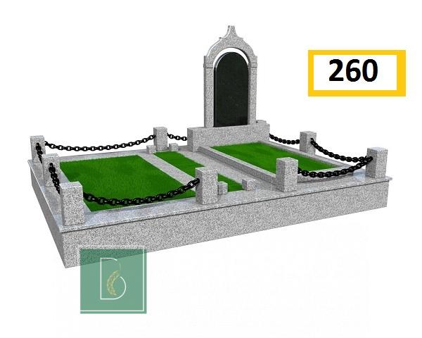 Подвійний гранітний пам’ятник (арт. 260)