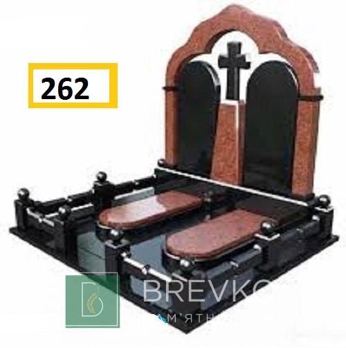 Подвійний гранітний пам’ятник (арт. 262)