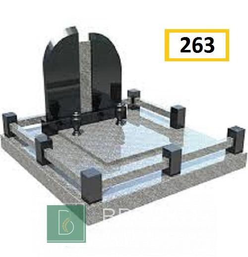 Подвійний гранітний пам’ятник (арт. 263)