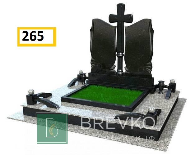 Подвійний гранітний пам’ятник (арт. 265)