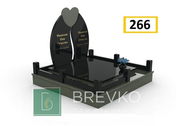 Подвійний гранітний пам’ятник (арт. 266)