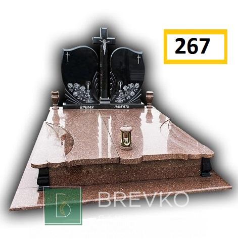 Подвійний гранітний пам’ятник (арт. 267)