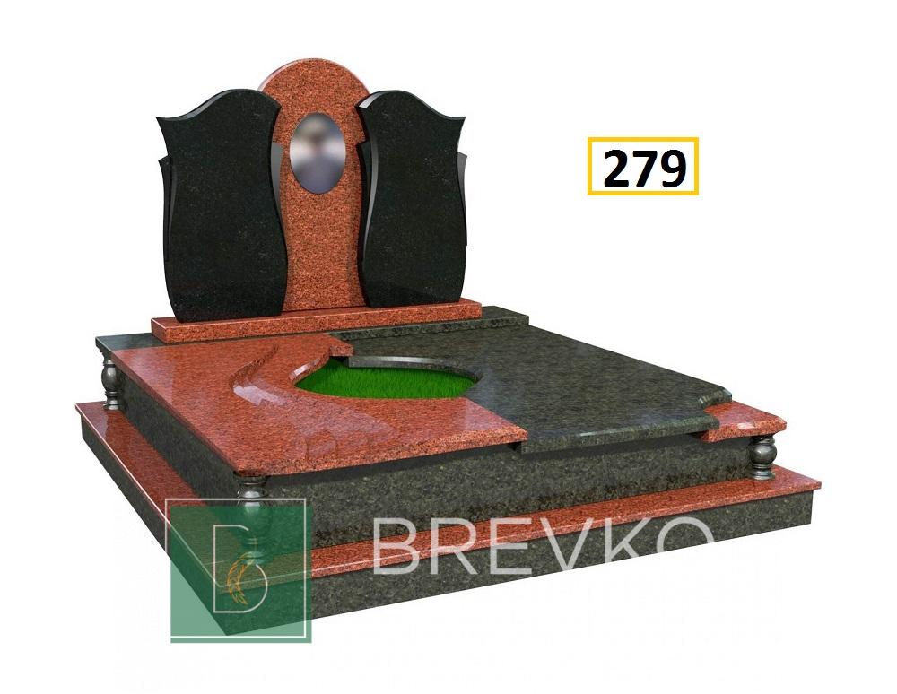 Подвійний гранітний пам’ятник (арт. 279)