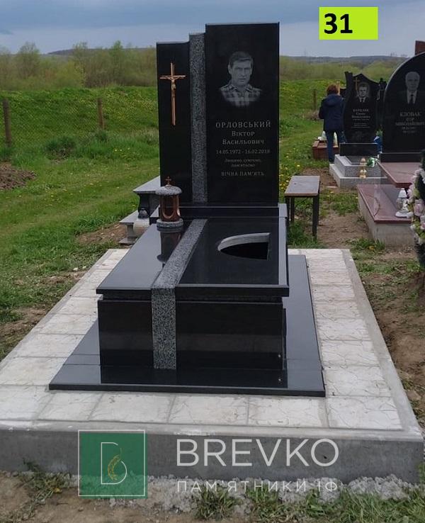 Одинарний гранітний пам’ятник (арт. 31)