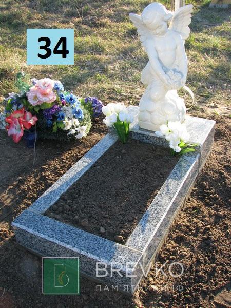 Одинарний дитячий пам’ятник (арт. 34)