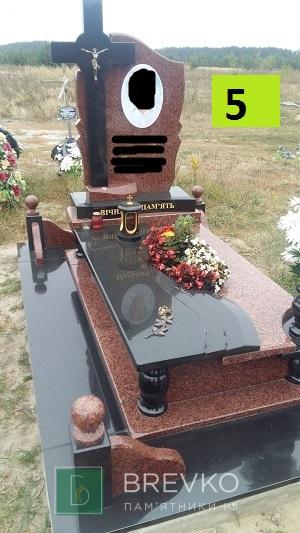 Одинарний гранітний пам’ятник (арт. 5)