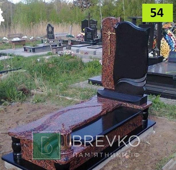 Одинарний гранітний пам’ятник (арт. 54)
