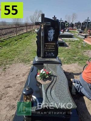 Одинарний гранітний пам’ятник (арт. 55)
