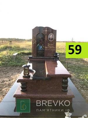 Одинарний гранітний пам’ятник (арт. 59)