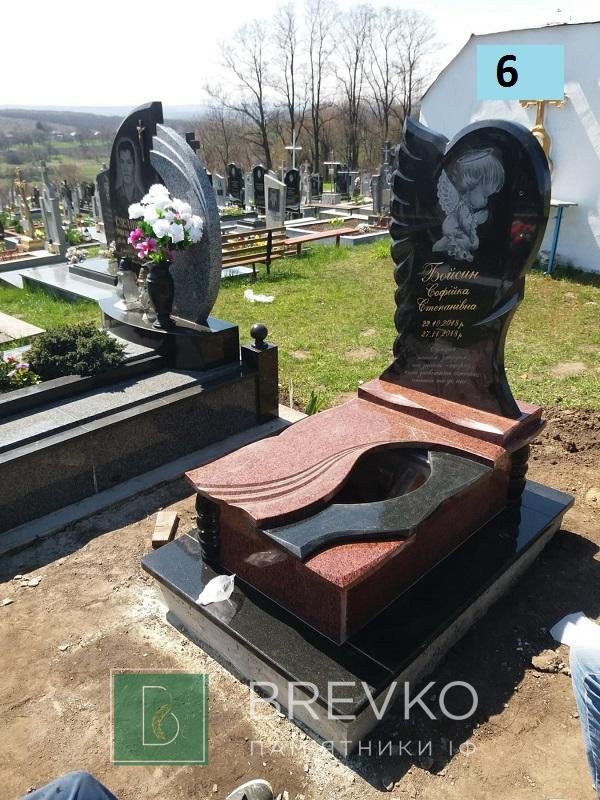 Одинарний дитячий пам’ятник (арт. 6)