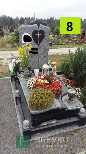 Одинарний гранітний пам’ятник (арт. 8)