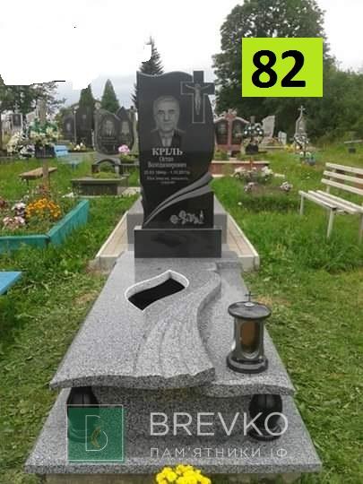 Одинарний гранітний пам’ятник (арт. 82)
