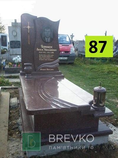 Одинарний гранітний пам’ятник (арт. 87)