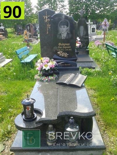 Одинарний гранітний пам’ятник (арт. 90)