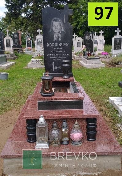 Одинарний гранітний пам’ятник (арт. 97)